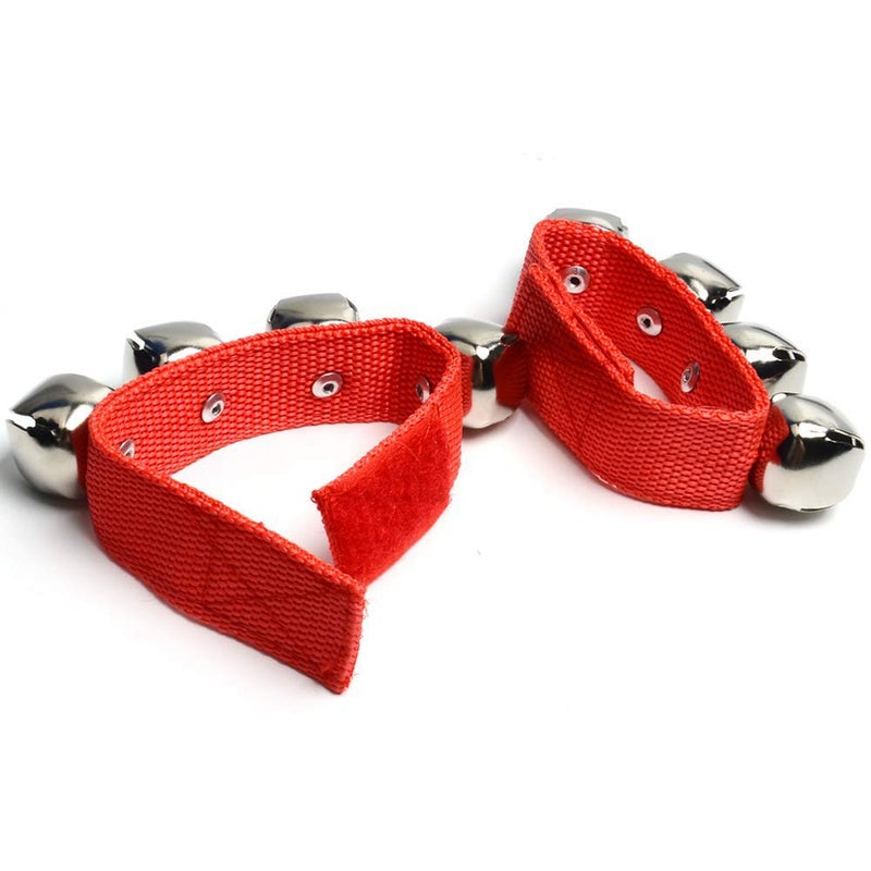 Coolrunner 6 Pcs Christmas Band Wrist Bells Bracelets Jingle Musical Ankle Bells Instrument Percussion Rhythm for Christmas Party Favors Festival Accessories for Kids - Image 5